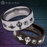 Egyptian Tungsten Carbide Ring