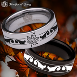 Maple Leaf Tungsten Carbide Ring