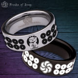 Lucky Cat Tungsten Carbide Ring