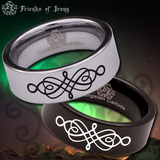 Celtic Knotwork Tungsten Carbide Ring