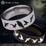 Crow Tungsten Carbide Ring