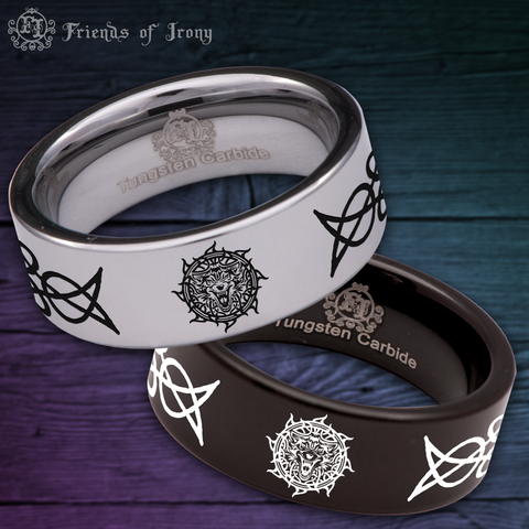 Nordic Wolf Tungsten Carbide Ring