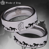 Horse Tungsten Carbide Ring