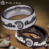 Seashell Tungsten Carbide Ring