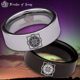 Sri Yantra Tungsten Carbide Ring