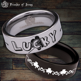 Good Luck Tungsten Carbide Ring