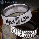 Mud Life Tire Tungsten Carbide Ring