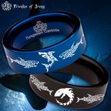 Tribal Shark Tungsten Carbide Ring