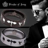Dragon Loop Tungsten Carbide Ring