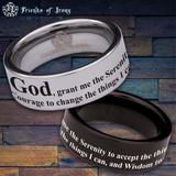 Serenity Prayer  Tungsten Carbide Ring