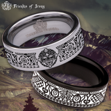 Polynesian Tungsten Carbide Ring