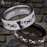 Mr. Cat Couple Tungsten Carbide Ring