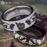 Rosebud Tungsten Carbide Ring