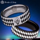 Jester Clown Tungsten Carbide Ring