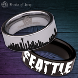 Seattle Skyline Tungsten Carbide Ring
