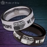 We The People Tungsten Carbide Ring