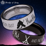 Hockey Tungsten Carbide Ring