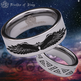 Eagle Wings Tungsten Carbide Ring
