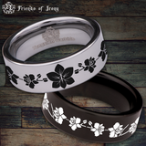 Orchid Tungsten Carbide Ring