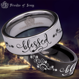 Blessed Tungsten Carbide Ring