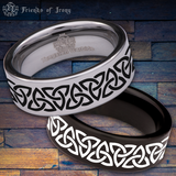 Celtic Chain Tungsten Carbide Ring