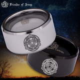 Celtic Triquetra Tungsten Carbide Ring