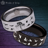 Pilates Style 2 Tungsten Carbide Ring