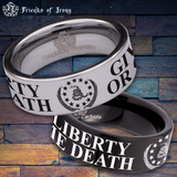 Don't Tread On Me Liberty or Death Tungsten Carbide Ring