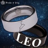 Leo Constellation Tungsten Carbide Ring