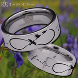 Infinity Love Tungsten Carbide Ring