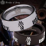 Home of the Free Because of the Brave Tungsten Carbide Ring