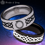 Ouroboros Tungsten Carbide Ring