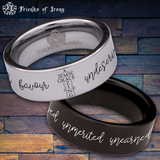 Amazing Grace Tungsten Carbide Ring