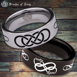 Double Infinity Tungsten Carbide Ring