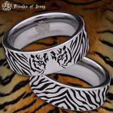 Tiger Eye Style 1 Tungsten Carbide Ring