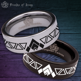Triangle Tungsten Carbide Ring