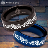 Magnolia Tungsten Carbide Ring