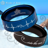 Wave Tungsten Carbide Ring