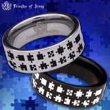 Jigsaw Tungsten Carbide Ring
