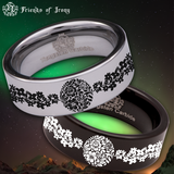 Flower Cluster Tungsten Carbide Ring