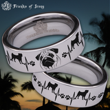 Pug Tungsten Carbide Ring