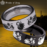 Swan Tungsten Carbide Ring