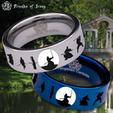 Samurai Tungsten Carbide Ring