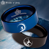 Surfer Tungsten Carbide Ring