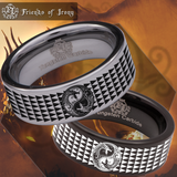 Dragon Yin Yang Tungsten Carbide Ring