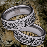 Leopard Tungsten Carbide Ring