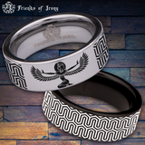 Egyptian Isis Tungsten Carbide Ring
