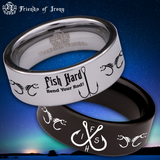 Fish Hook Tungsten Carbide Ring