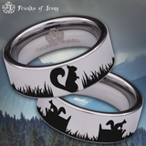 Squirrel Tungsten Carbide Ring