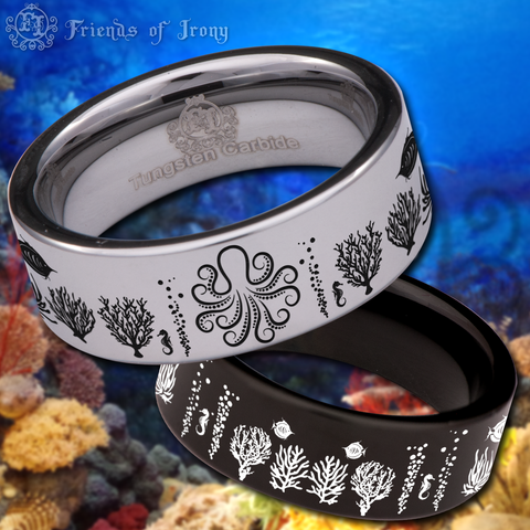 Octopus Tungsten Carbide Ring